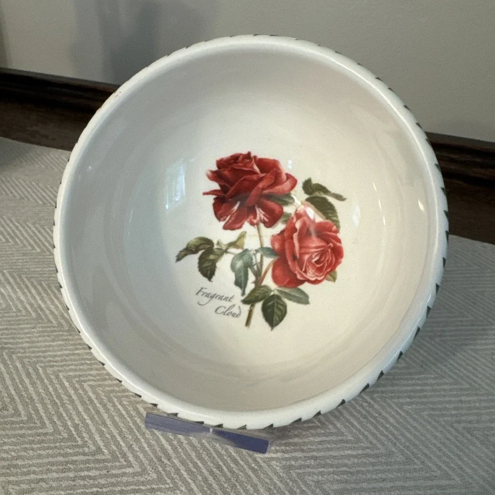 Portmerion Botanic Roses Fruit Bowl -Fragrant Cloud Kitchen Dishes